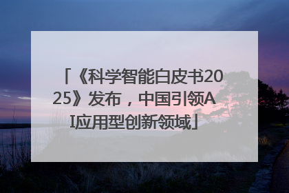 《科学智能白皮书2025》发布，中国引领AI应用型创新领域