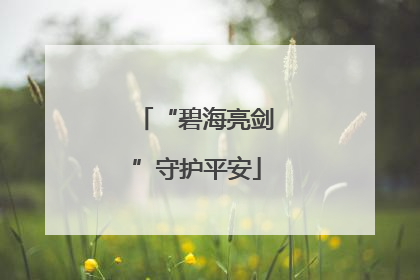 “碧海亮剑”守护平安