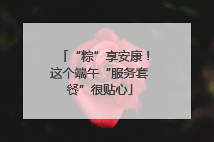 “粽”享安康！这个端午“服务套餐”很贴心