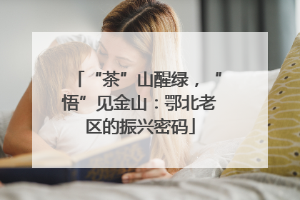 “茶”山醒绿，“悟”见金山：鄂北老区的振兴密码