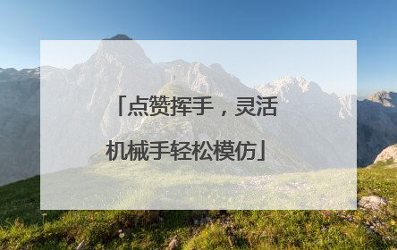 点赞挥手，灵活机械手轻松模仿