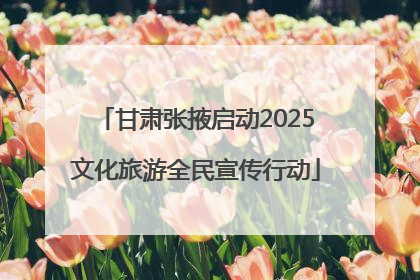 甘肃张掖启动2025文化旅游全民宣传行动