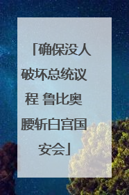 确保没人破坏总统议程 鲁比奥腰斩白宫国安会