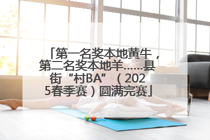 第一名奖本地黄牛，第二名奖本地羊……县街“村BA”（2025春季赛）圆满完赛