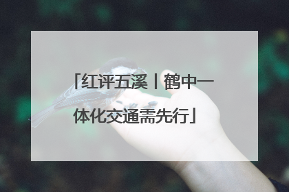 红评五溪丨鹤中一体化交通需先行