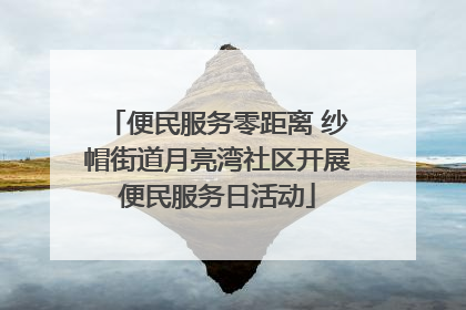 便民服务零距离 纱帽街道月亮湾社区开展便民服务日活动