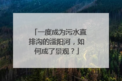 一度成为污水直排沟的滏阳河，如何成了景观？