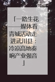 一路生花——媒体看青城活动走进武川县：冷凉高地奏响产业强音