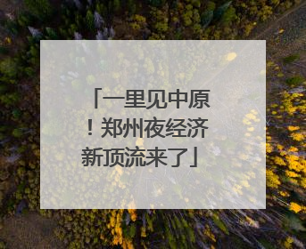 一里见中原！郑州夜经济新顶流来了