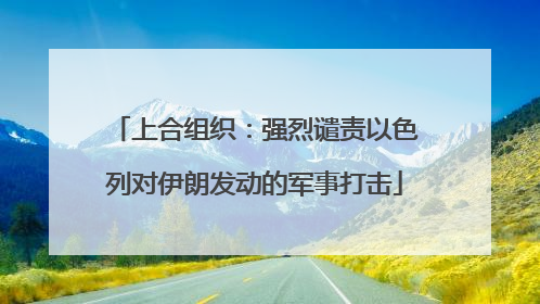 上合组织：强烈谴责以色列对伊朗发动的军事打击