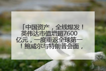 中国资产，全线爆发！英伟达市值增超7600亿元，一度重返全球第一！鲍威尔与特朗普会面，他们聊了什么？