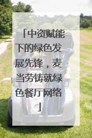 中资赋能下的绿色发展先锋，麦当劳铸就绿色餐厅网络