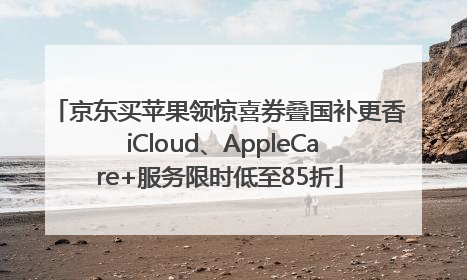 京东买苹果领惊喜券叠国补更香 iCloud、AppleCare+服务限时低至85折