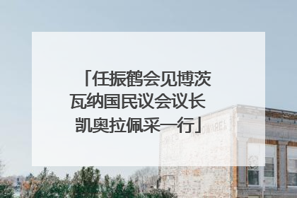 任振鹤会见博茨瓦纳国民议会议长凯奥拉佩采一行