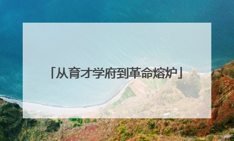 从育才学府到革命熔炉