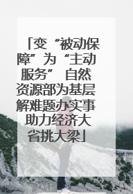 变“被动保障”为“主动服务” 自然资源部为基层解难题办实事 助力经济大省挑大梁