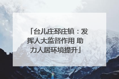 台儿庄邳庄镇：发挥人大监督作用 助力人居环境提升