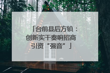 台前县后方镇：创新实干奏响招商引资“强音”