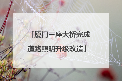 厦门三座大桥完成道路照明升级改造