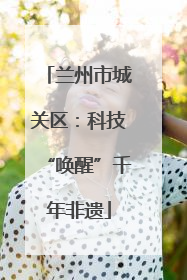 兰州市城关区：科技“唤醒”千年非遗