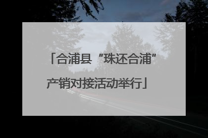 合浦县“珠还合浦”产销对接活动举行