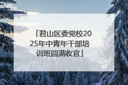 君山区委党校2025年中青年干部培训班圆满收官