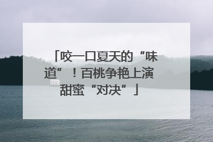 咬一口夏天的“味道”！百桃争艳上演甜蜜“对决”