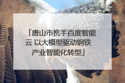 唐山市携手百度智能云 以大模型驱动钢铁产业智能化转型