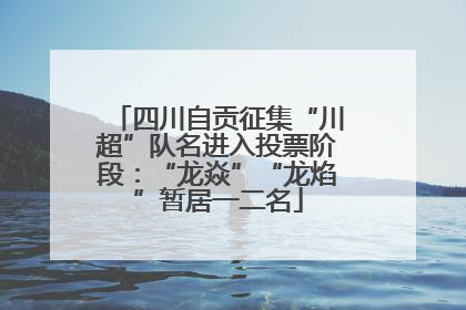 四川自贡征集“川超”队名进入投票阶段：“龙焱”“龙焰”暂居一二名