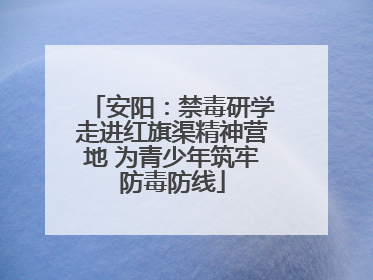安阳：禁毒研学走进红旗渠精神营地 为青少年筑牢防毒防线