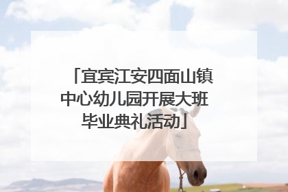 宜宾江安四面山镇中心幼儿园开展大班毕业典礼活动