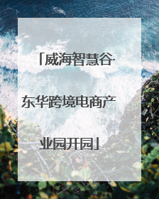 威海智慧谷·东华跨境电商产业园开园
