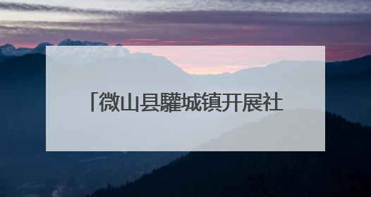 微山县驩城镇开展社保换卡进社区活动
