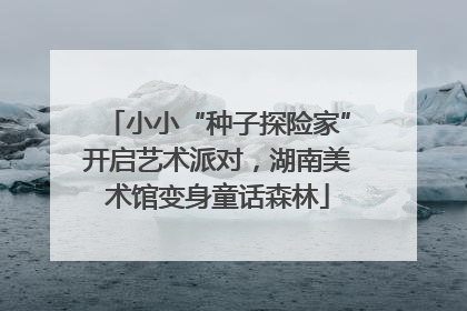 小小“种子探险家”开启艺术派对，湖南美术馆变身童话森林