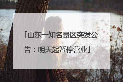 山东一知名景区突发公告：明天起暂停营业