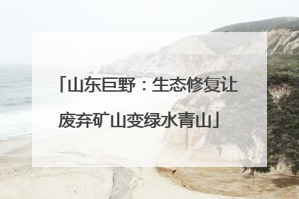 山东巨野：生态修复让废弃矿山变绿水青山