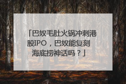 巴奴毛肚火锅冲刺港股IPO，巴奴能复刻海底捞神话吗？