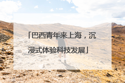 巴西青年来上海，沉浸式体验科技发展