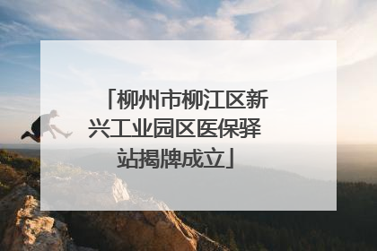 柳州市柳江区新兴工业园区医保驿站揭牌成立