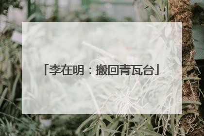 李在明：搬回青瓦台