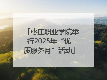 枣庄职业学院举行2025年“优质服务月”活动