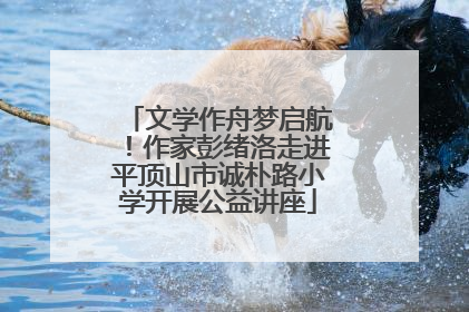 文学作舟梦启航！作家彭绪洛走进平顶山市诚朴路小学开展公益讲座