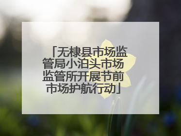 无棣县市场监管局小泊头市场监管所开展节前市场护航行动