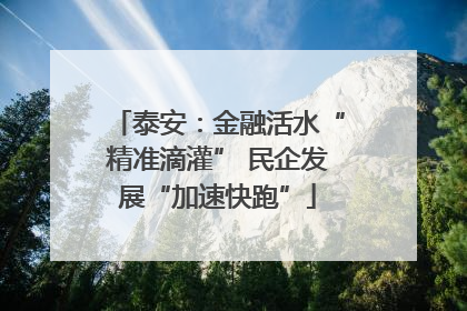 泰安：金融活水“精准滴灌” 民企发展“加速快跑”