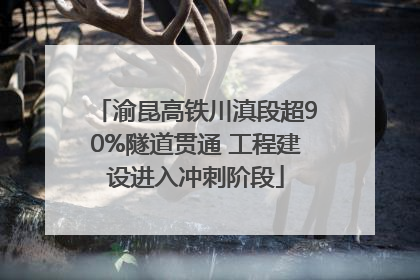 渝昆高铁川滇段超90%隧道贯通 工程建设进入冲刺阶段