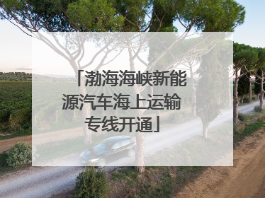 渤海海峡新能源汽车海上运输专线开通