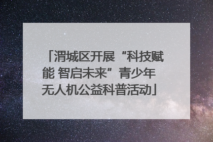 渭城区开展“科技赋能 智启未来”青少年无人机公益科普活动