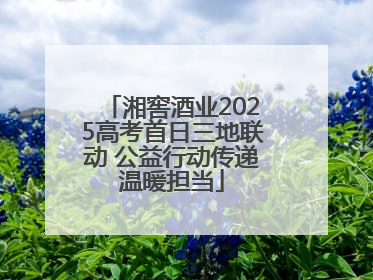 湘窖酒业2025高考首日三地联动 公益行动传递温暖担当