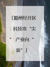 滁州经开区：科技攻“尖” 产业向“新”