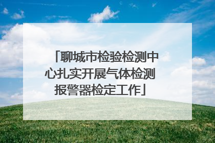 聊城市检验检测中心扎实开展气体检测报警器检定工作